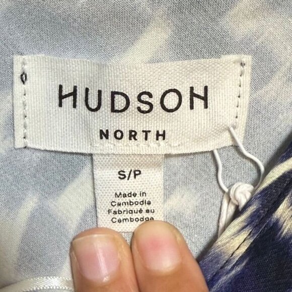 Hudson North Women’s Spaghetti Strap Maxi Slip Dress – Navy/White – Size S/P - Picture 3 of 6